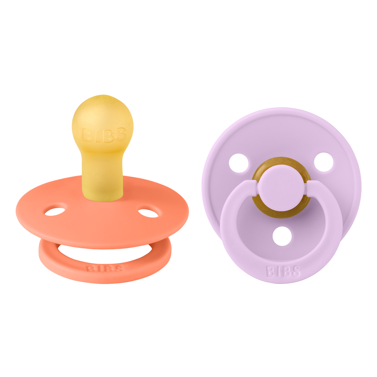 Chupete Bibs Colour x2 | Papaya & Violet Sky