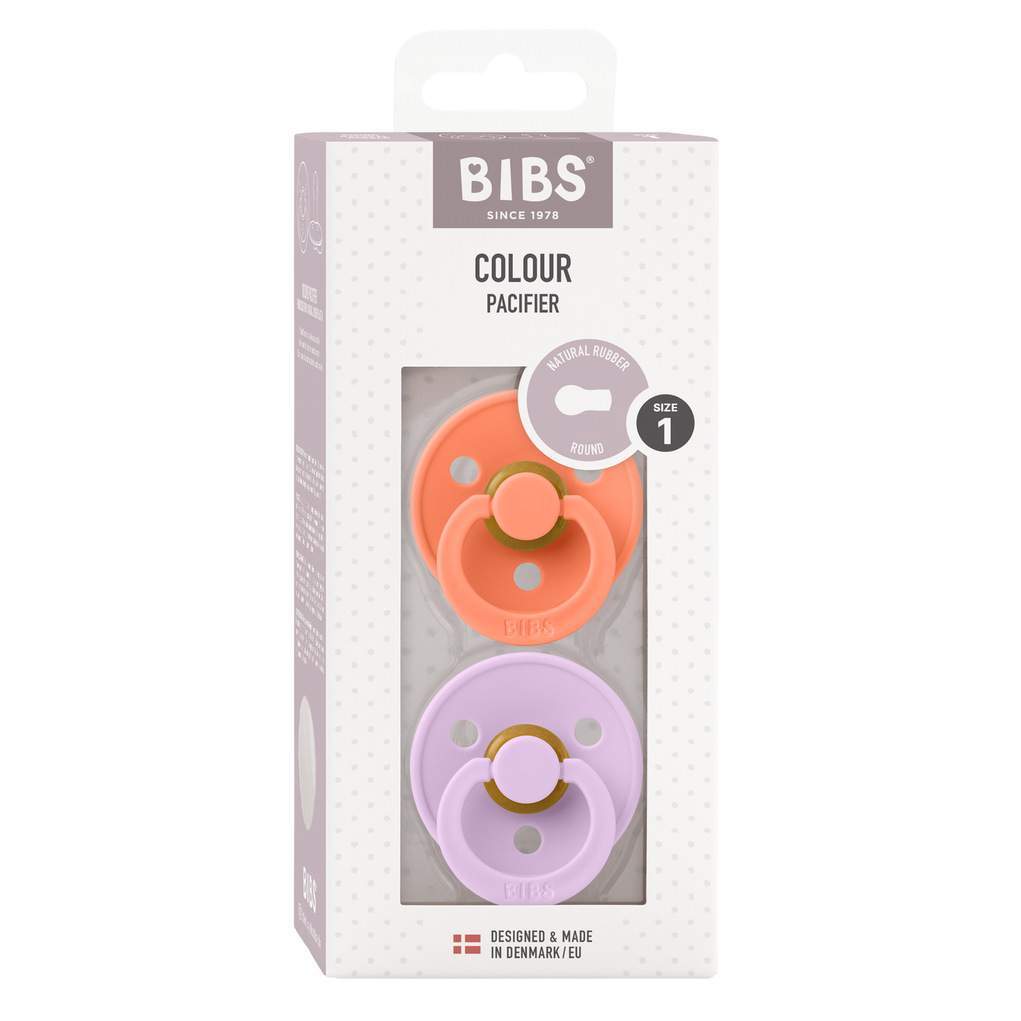 Chupete Bibs Colour x2 | Papaya & Violet Sky