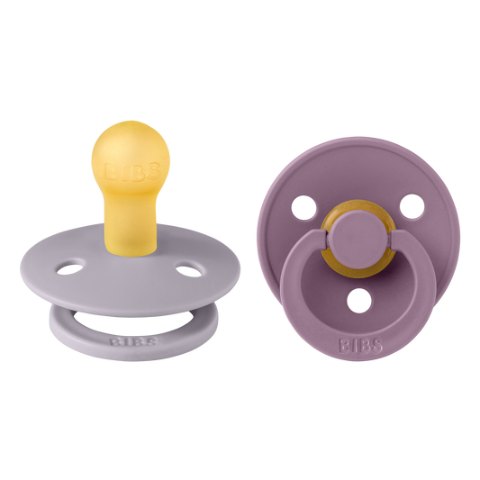 Chupete Bibs Colour x2 | Fossil Grey & Mauve
