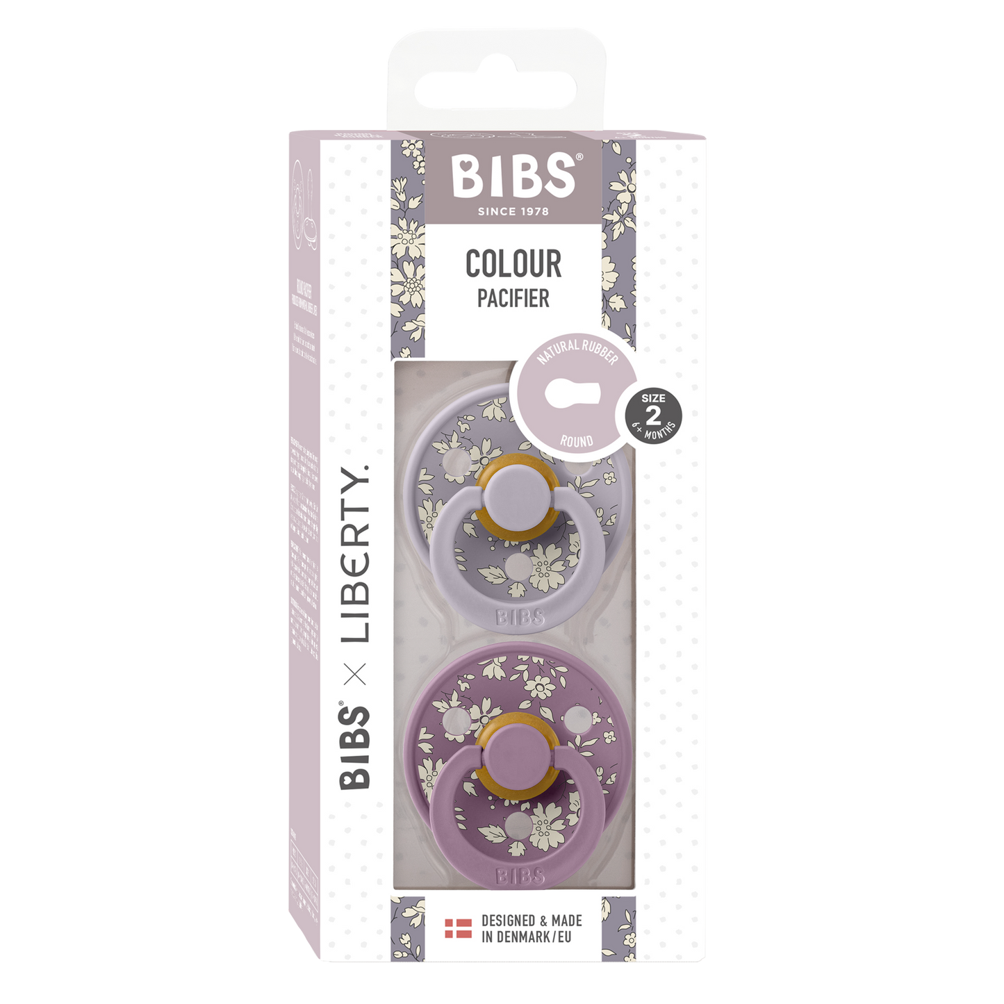 Chupete Bibs Colour Liberty x2 | Fossil Grey & Mauve