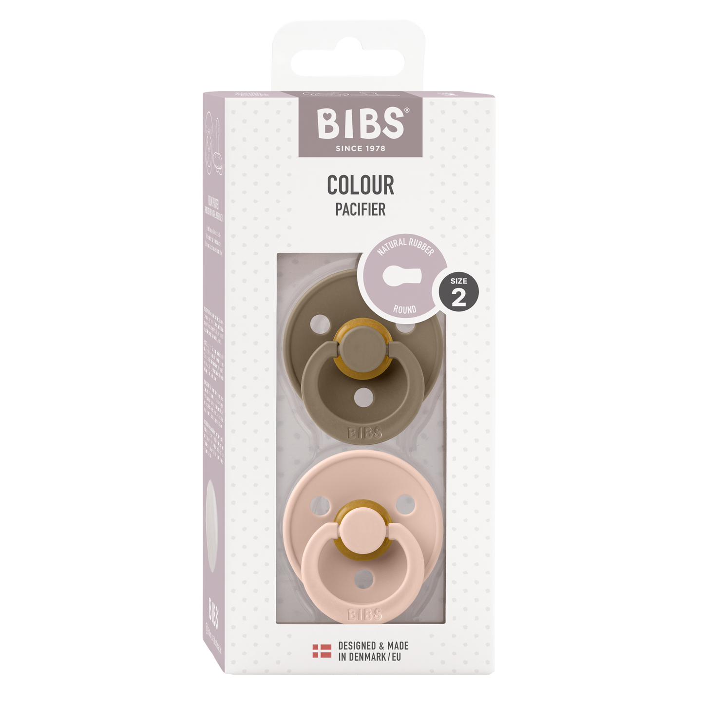 Chupete Bibs Colour x2 | Dark Oak & Blush
