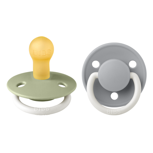 Chupete Bibs De Lux x2 | Sage & Cloud Glow Night