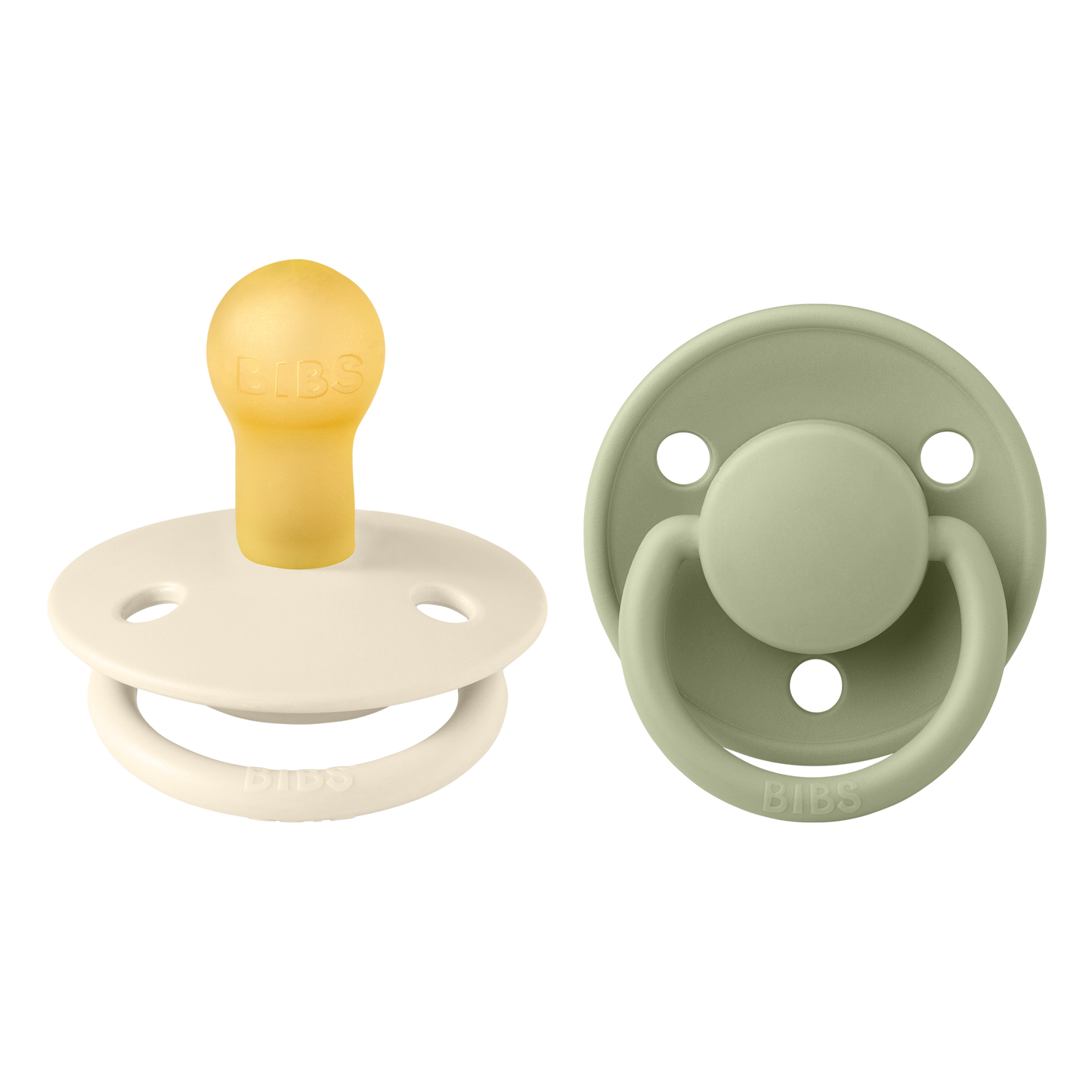 Chupete Bibs De Lux x2 | Ivory & Sage