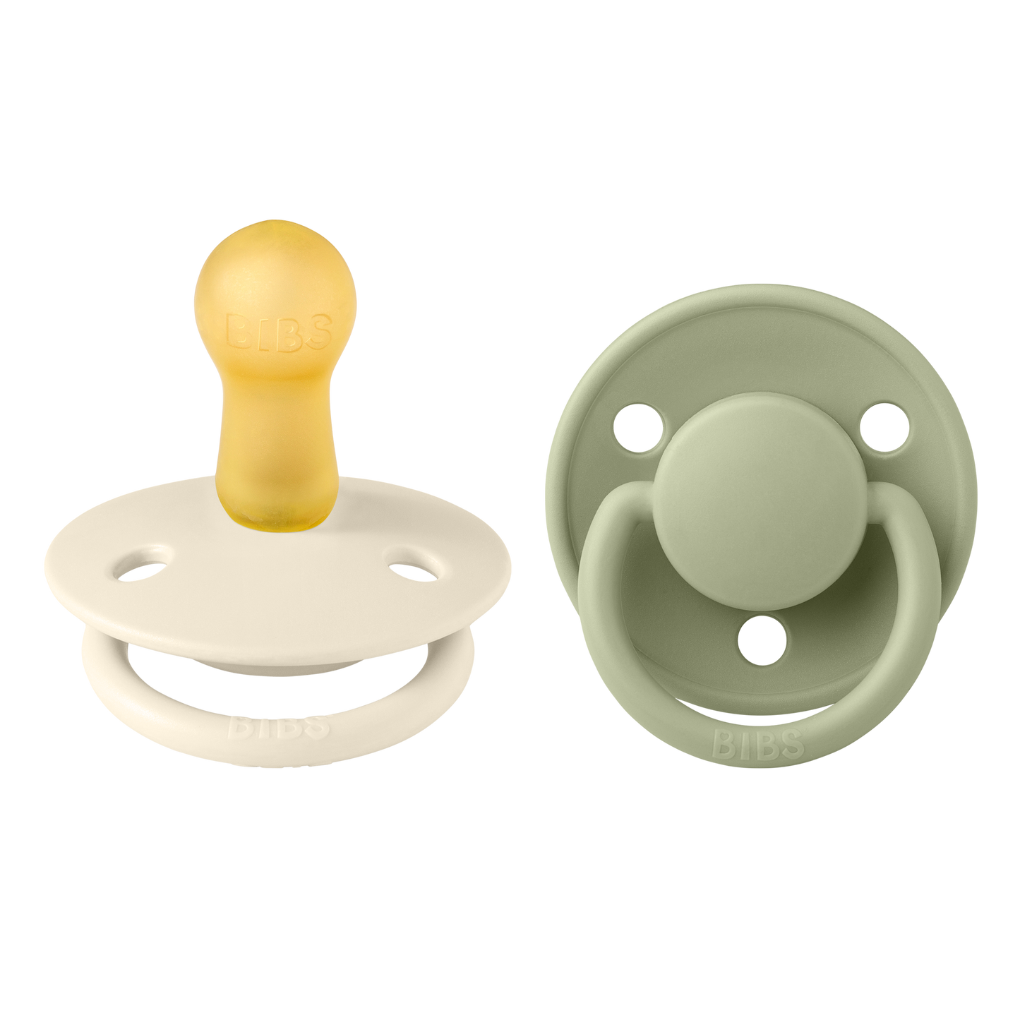 Chupete Bibs De Lux x2 | Ivory & Sage