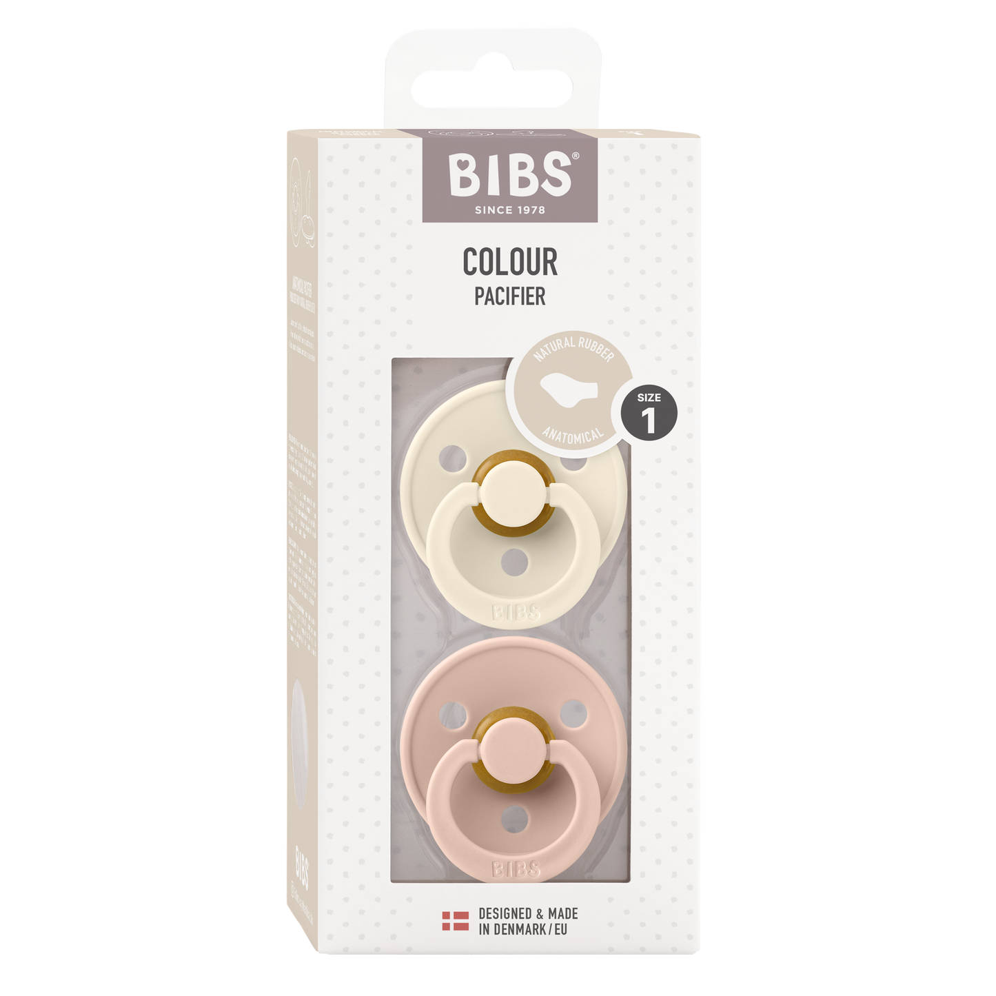 Chupete Bibs Colour x2 | Ivory & Blush