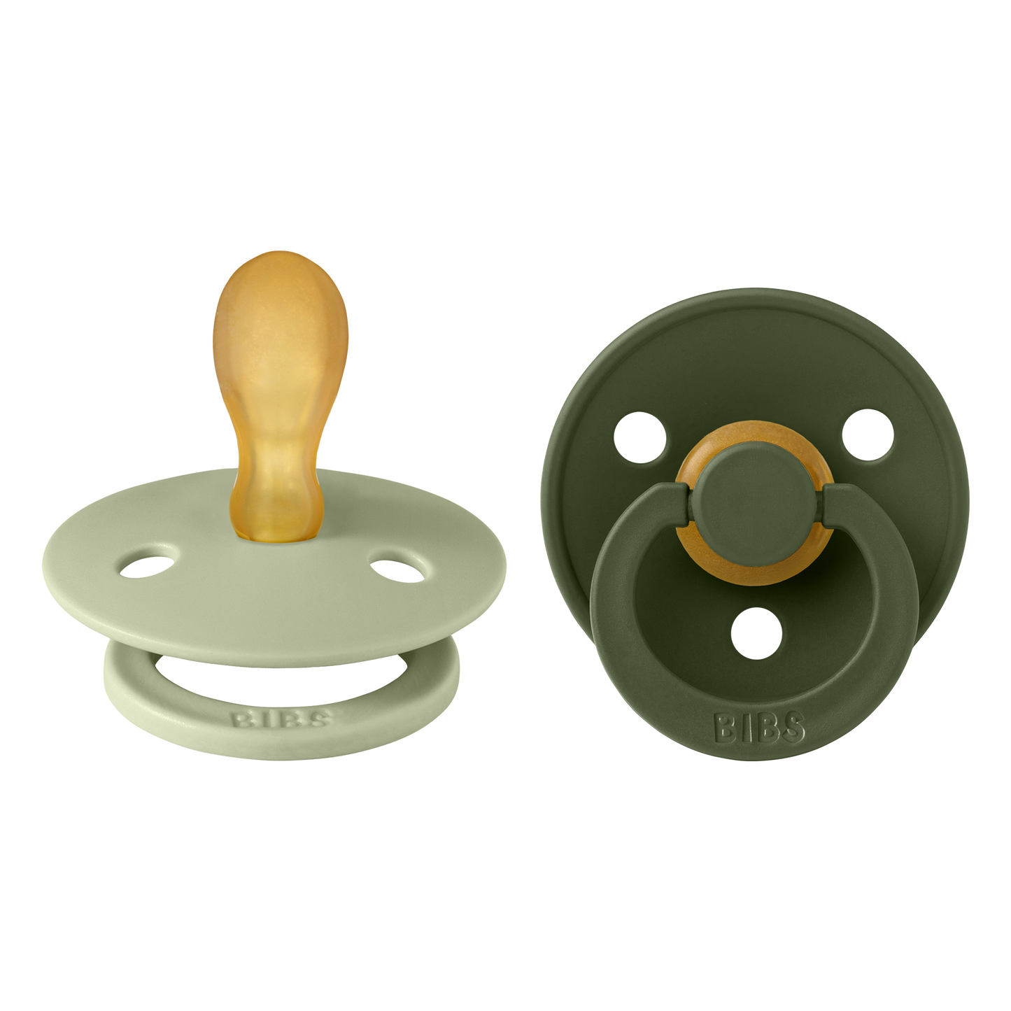 Chupete Bibs Colour x2 | Sage & Hunter Green