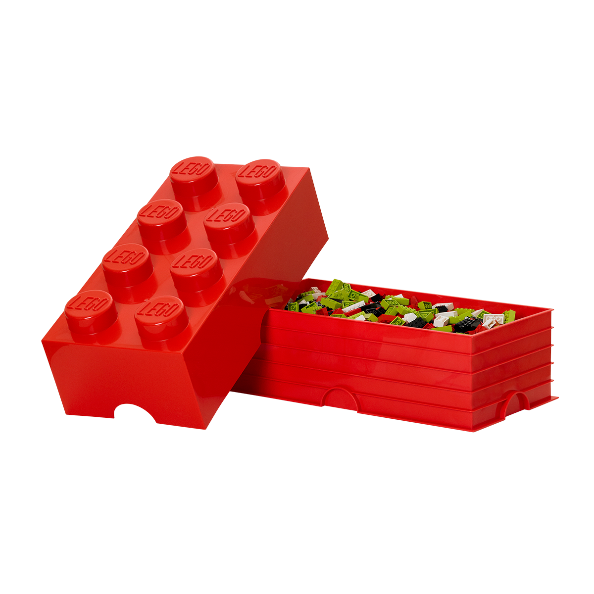 (DC) Contenedor Lego Brick 8 | Bright Red