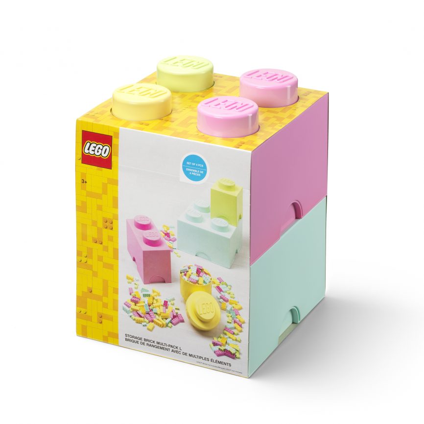Pack 4 Contenedores Lego Brick