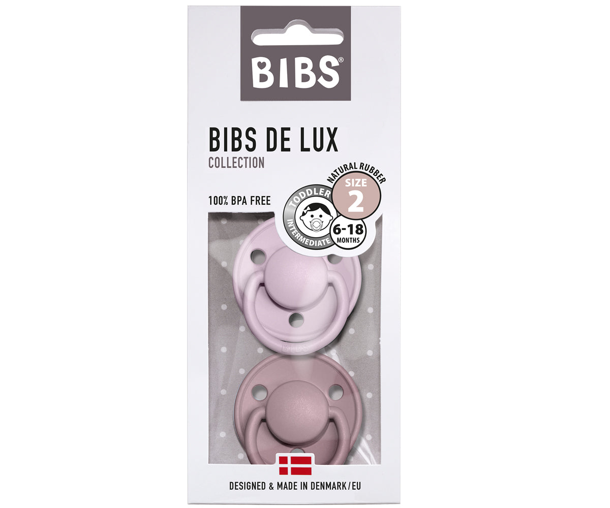 Chupete Bibs Colour x2 | Dusky Lilac & Heather