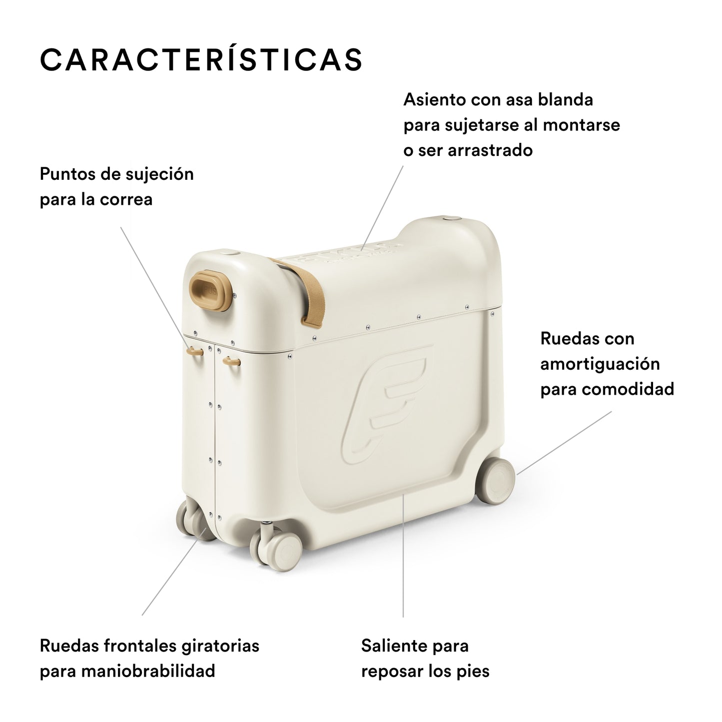 Maleta Jetkids de Stokke White Full Moon