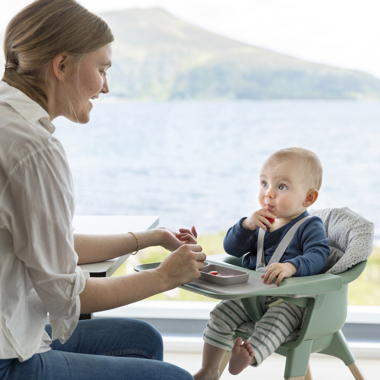 Pack Silla Stokke® Clikk™ + Cojín Nordic Grey OCS