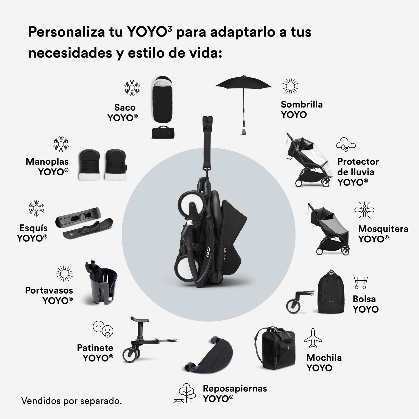 Pack YOYO³ Travel 6+ | Aton G Swivel 180º