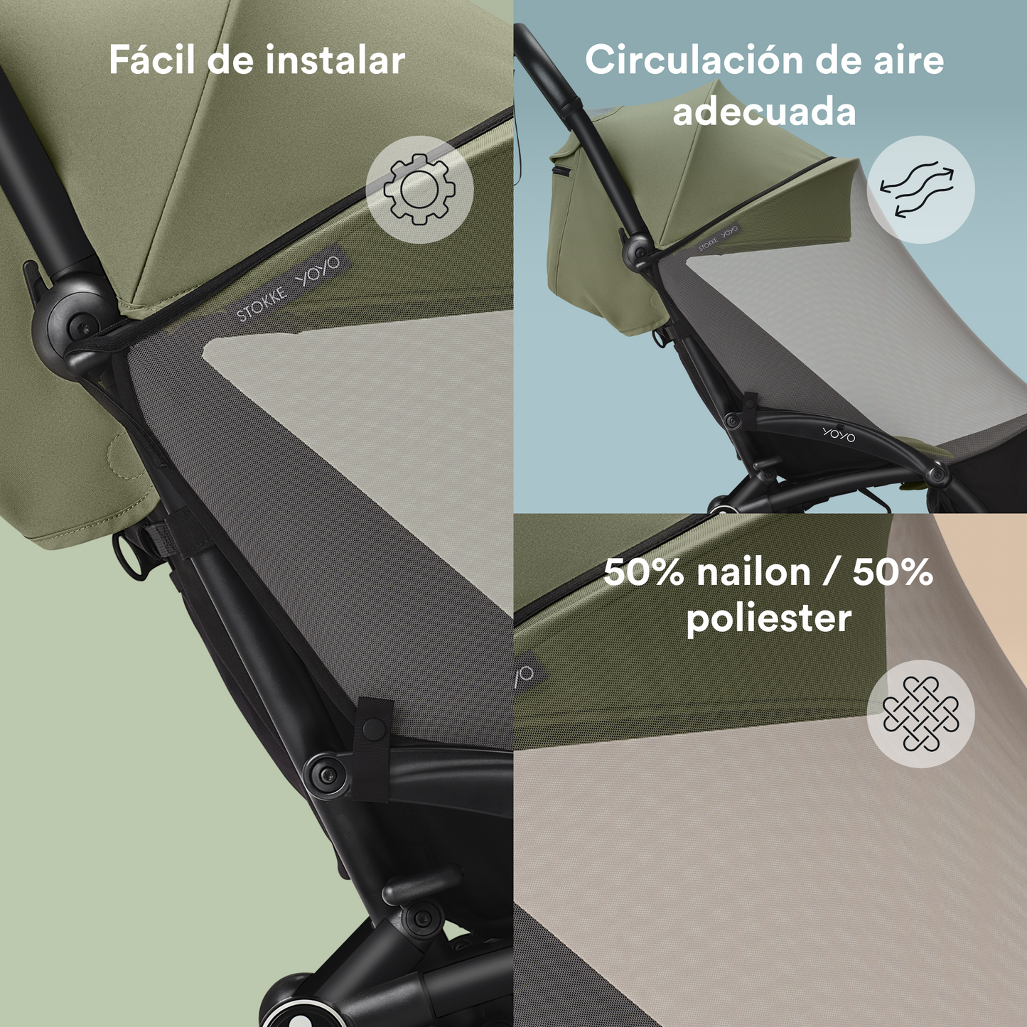 Mosquitera 6+ | Coche compacto Stokke® YOYO³