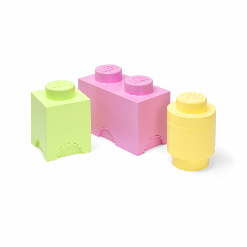 (DC) Pack 3 Contenedores Lego Brick