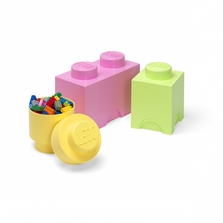 (DC) Pack 3 Contenedores Lego Brick