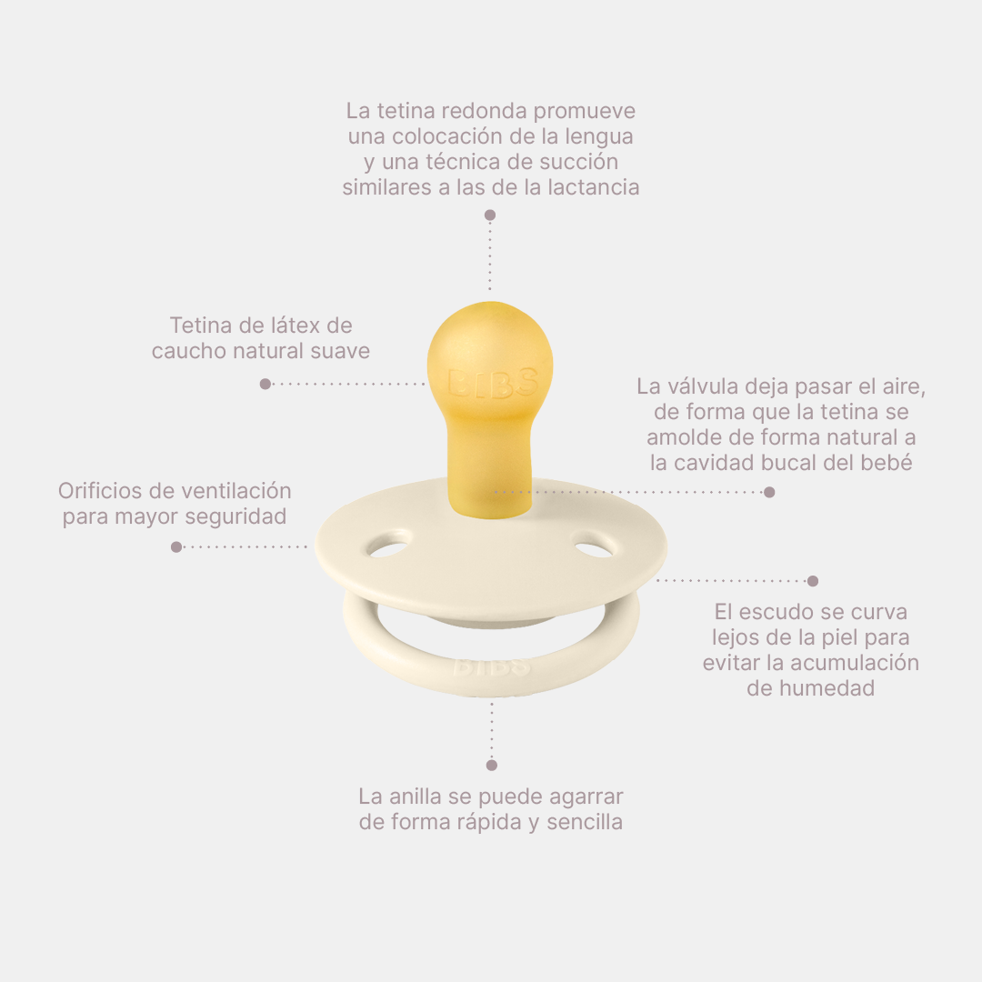 Chupete Bibs De Lux x2 | Ivory & Sage