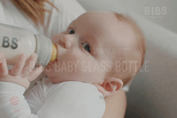 Mamadera de Vidrio Bibs 225ml | Sage