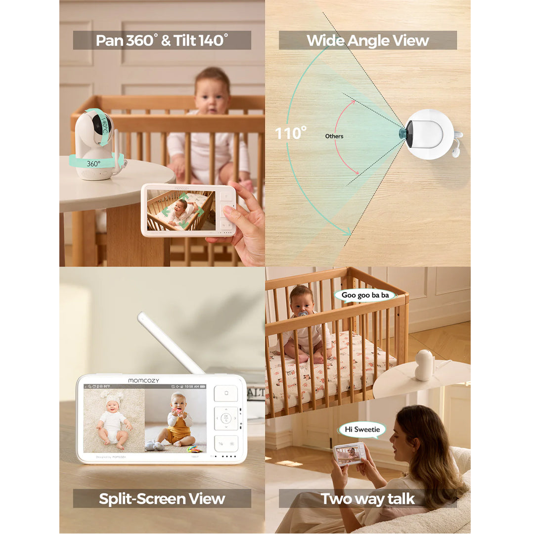 Monitor de bebé Momcozy BM03 1080p Full HD 5.5"