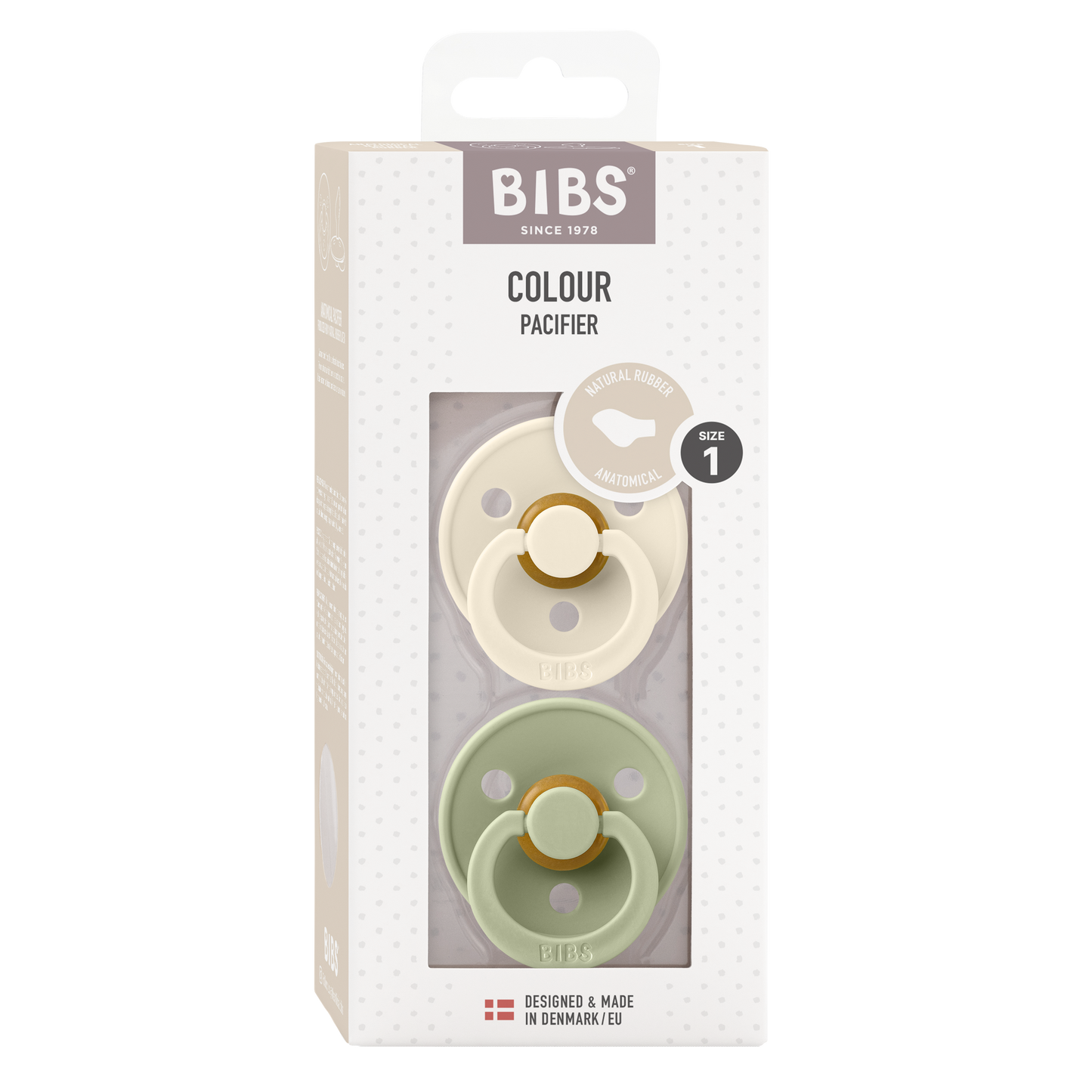 Chupete Bibs Colour x2 | Sage & Ivory