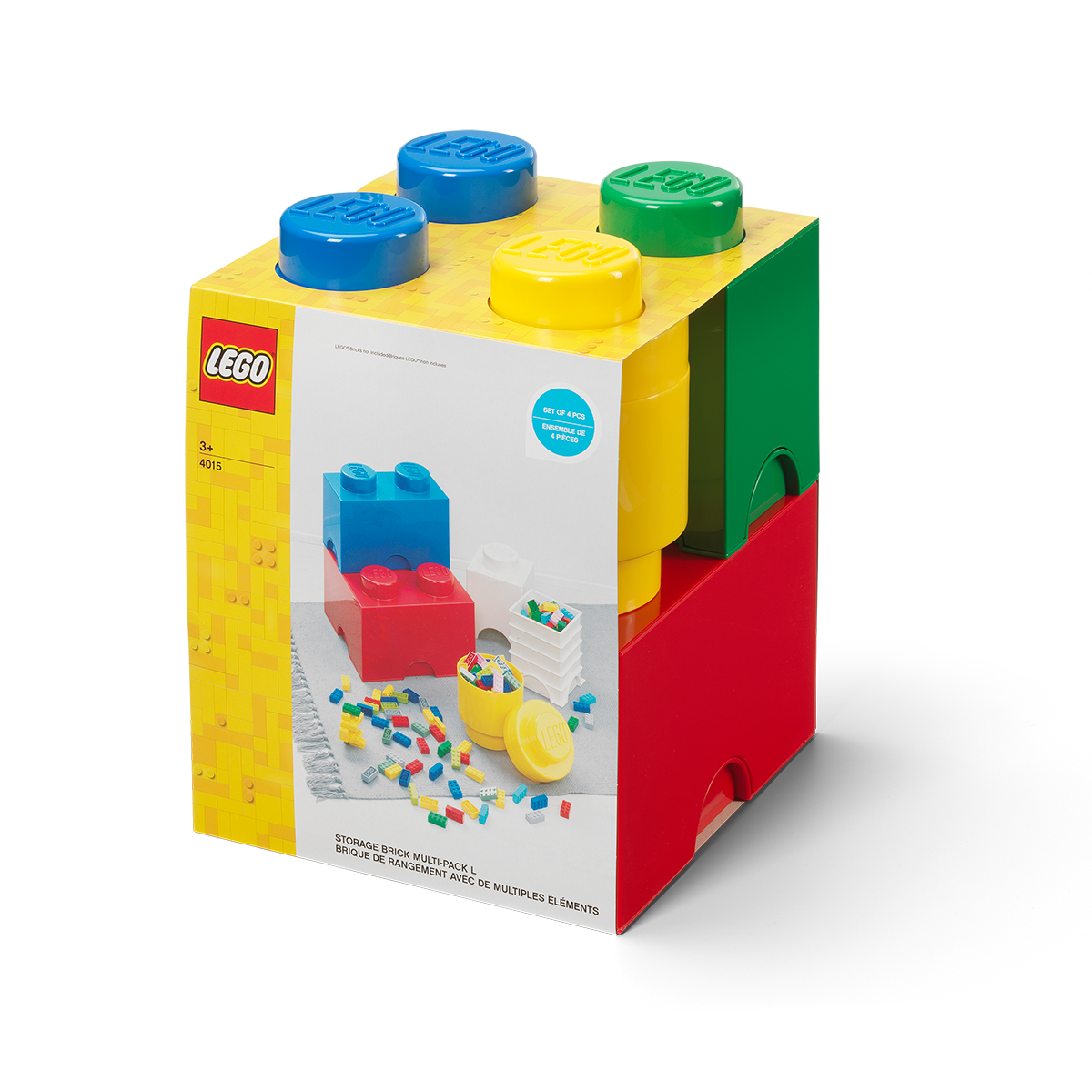 Pack 4 Contenedores Lego Brick