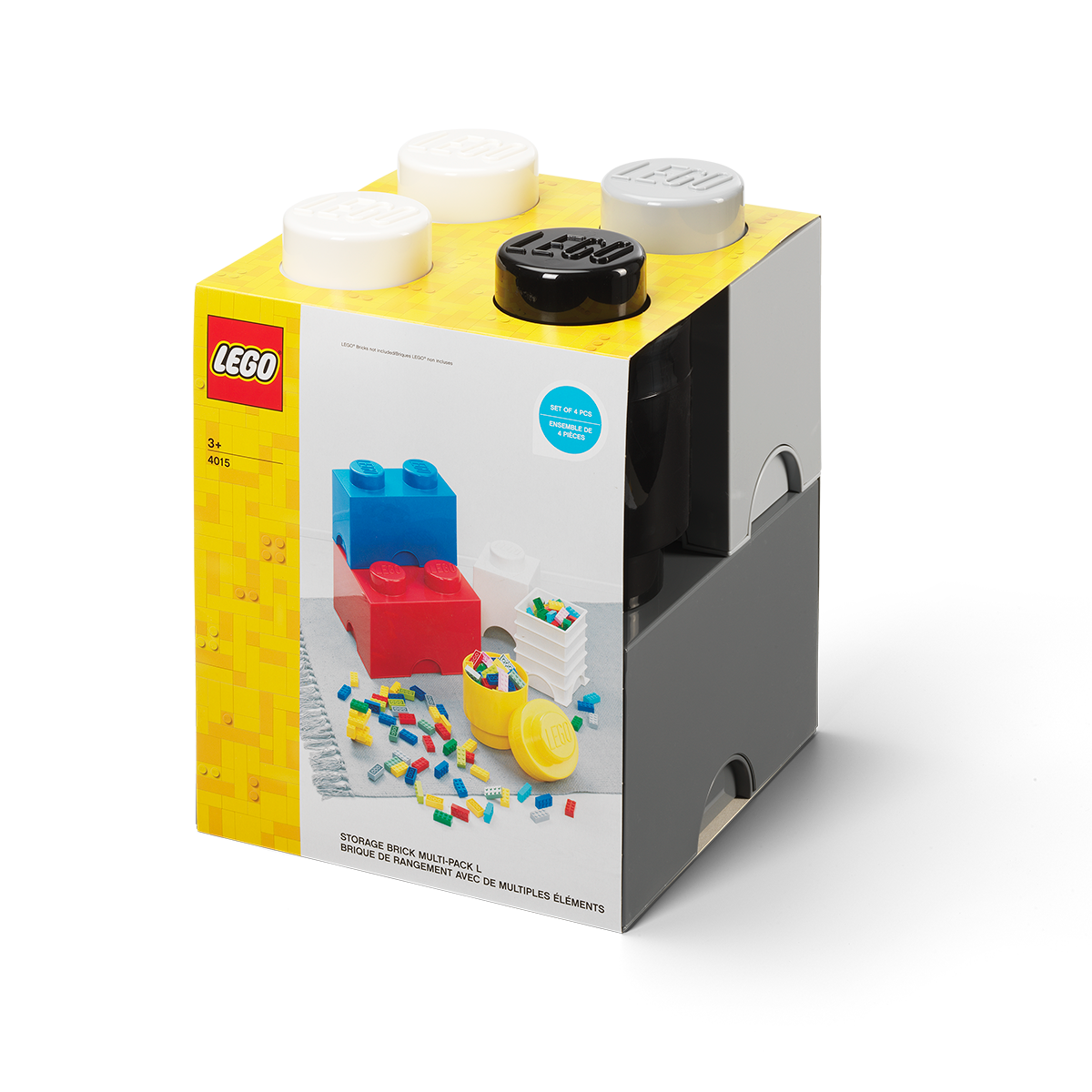 Pack 4 Contenedores Lego Brick