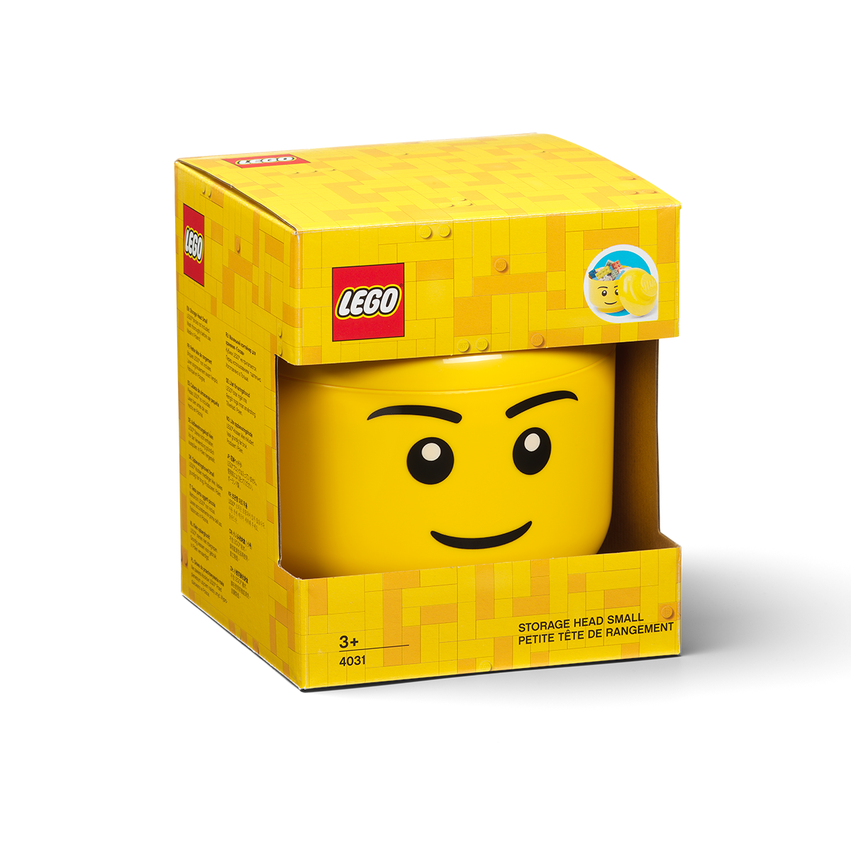 Contenedor Lego Cara Boy