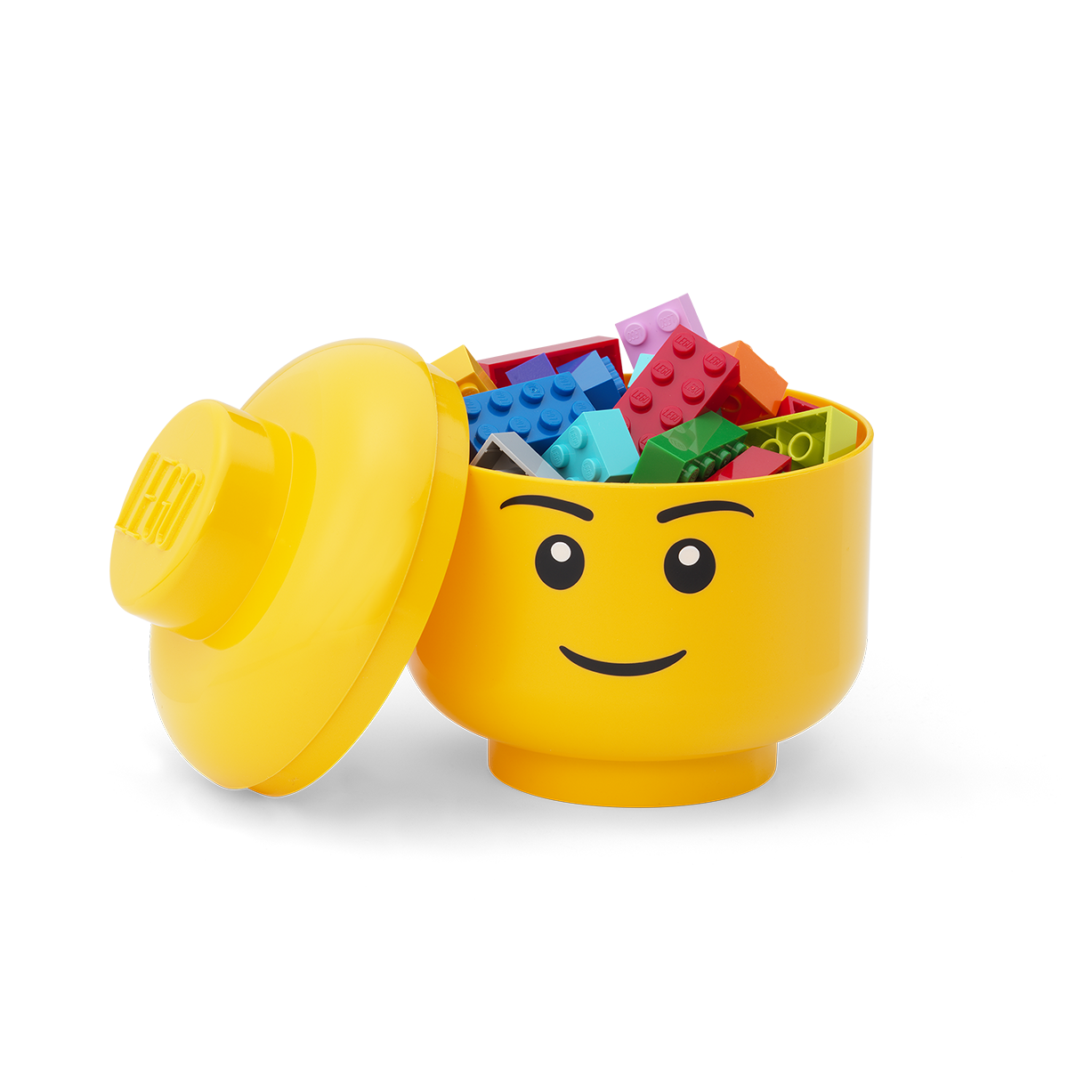 Contenedor Lego Cara Boy