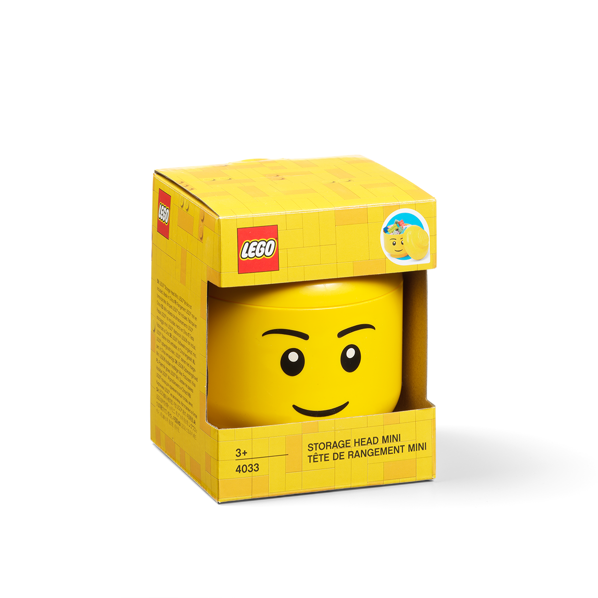 Contenedor Lego Cara Boy