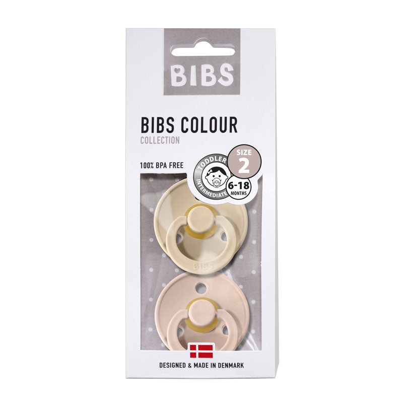 Chupete Bibs Colour x2 | Vanilla & Blush