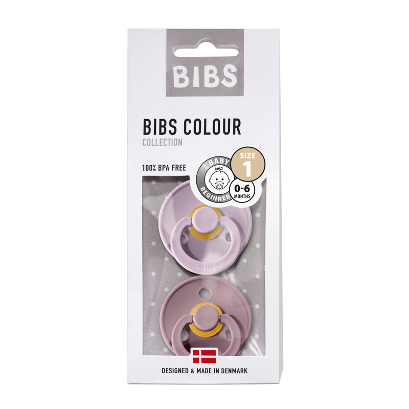 Chupete Bibs Colour x2 | Dusky Lilac & Heather