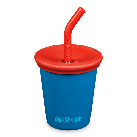 Vaso con bombilla Kid cup | Mykonos blue