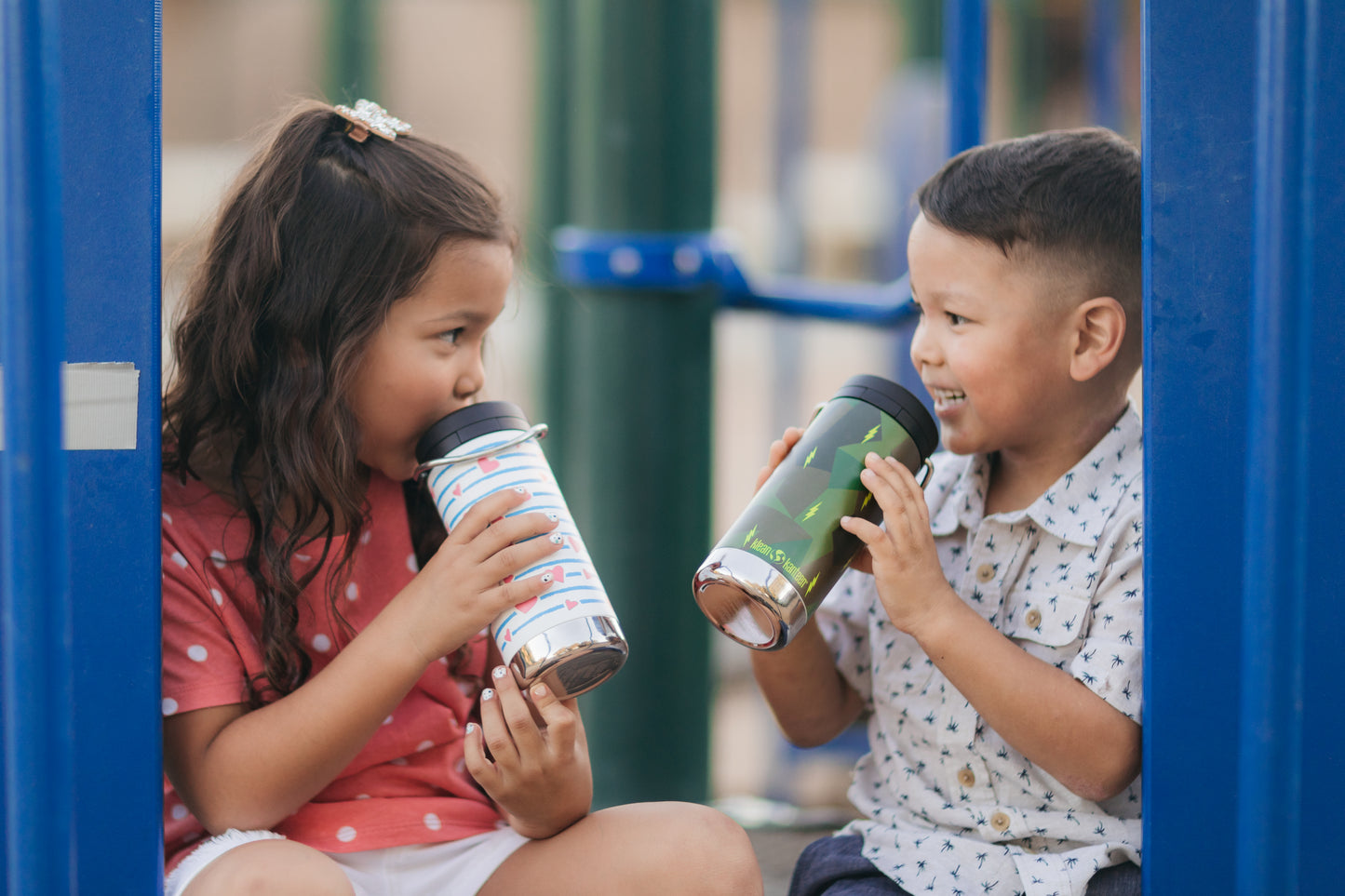 Botella Térmica Niños Tkwide con tapa Twist 355 ml Navy heart