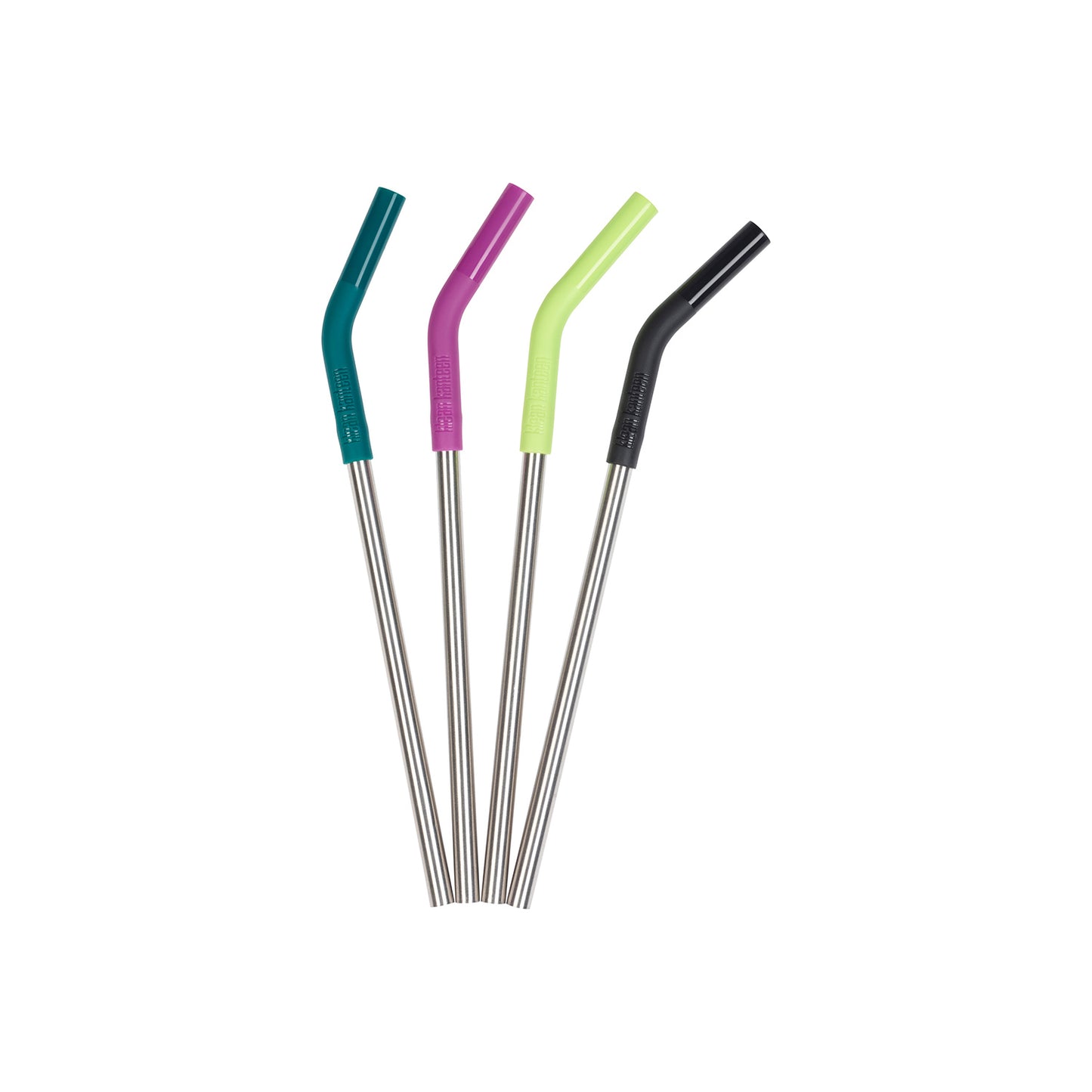 Pack de 4 Bombillas de Acero Inoxidable Multicolor