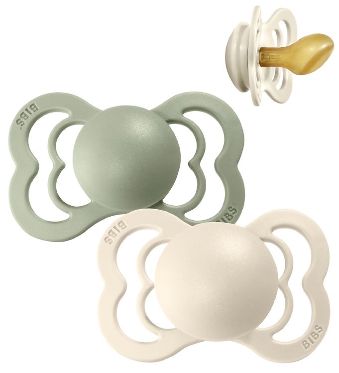 Chupete Bibs Couture x2 | Ivory & Sage