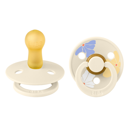 (DC) Chupete Bibs Colour Round STUDIO Latex X2 Morning Bloom 0 a 6 meses