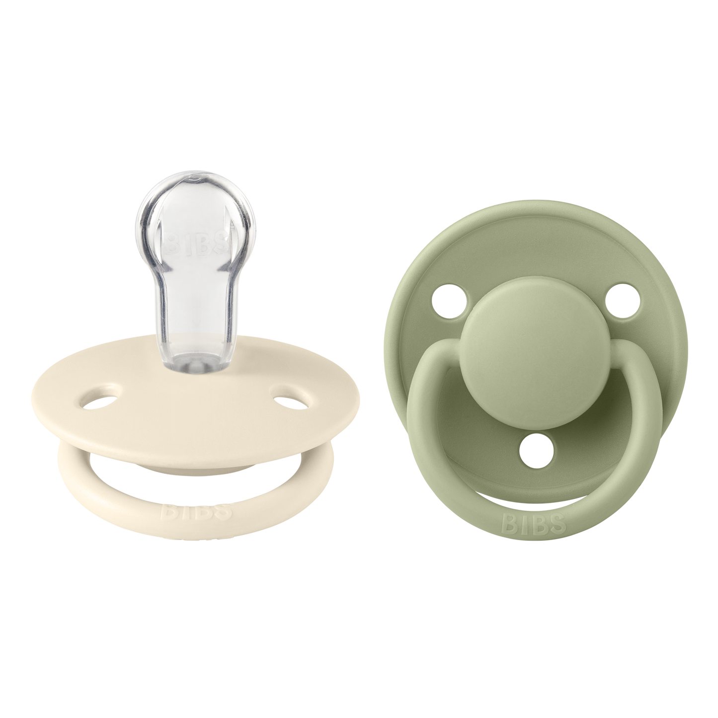 Chupete Bibs De Lux x2 | Ivory & Sage