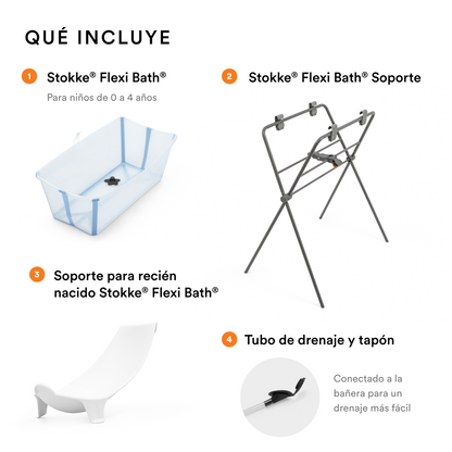 Pack Tina Flexi Bath + Soporte RN + Patas