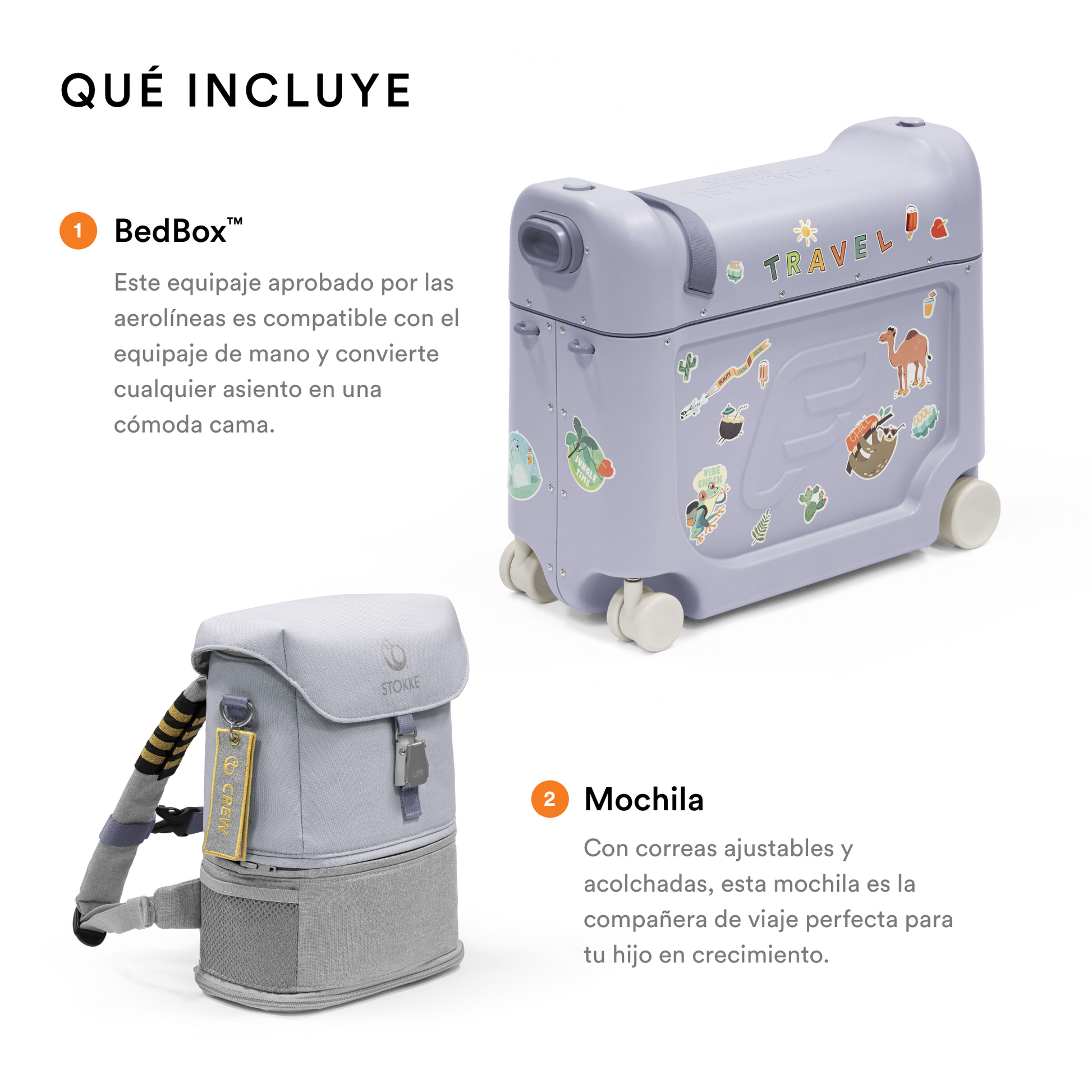 Kit de viaje Stokke® JetKids™ Artic Blue