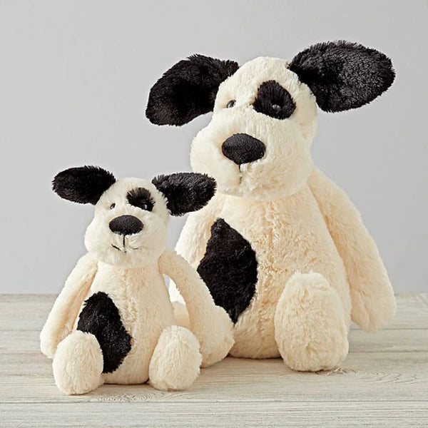 Peluche Perro Blanco & Negro | Pequeño