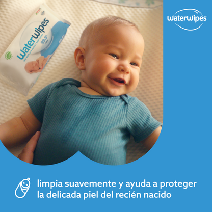 Pack 12 Toallitas Húmedas Waterwipes Biodegradables