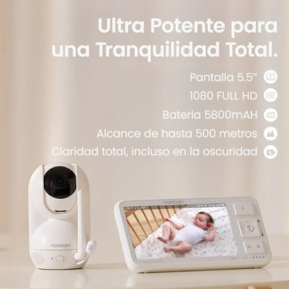 Monitor de bebé Momcozy BM03 1080p Full HD 5.5"