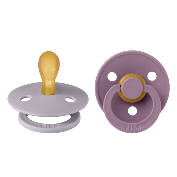 Chupete Bibs Colour x2 | Fossil Grey & Mauve