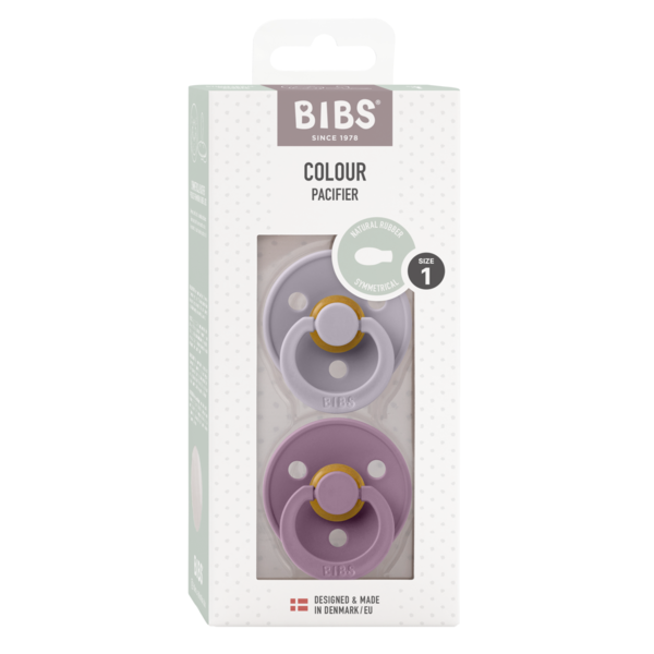 Chupete Bibs Colour x2 | Fossil Grey & Mauve