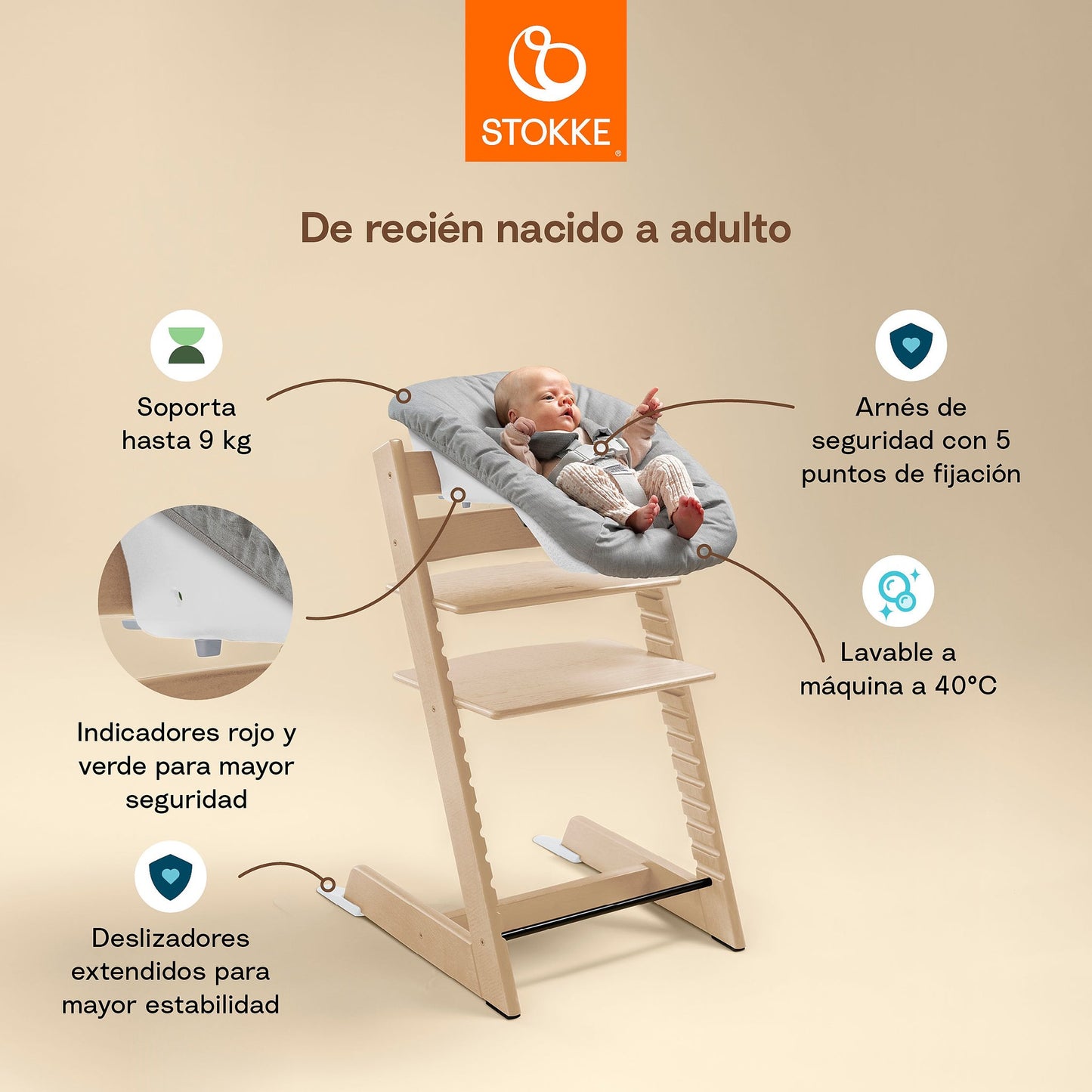 Pack Silla de comer evolutiva Stokke Tripp Trapp | BABY