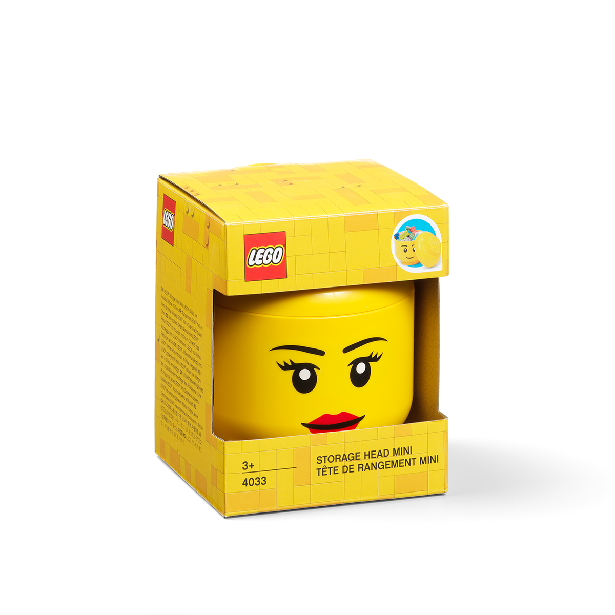 Contenedor Lego Cara Girl