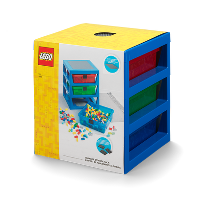 Contenedor Lego 3-drawer Rack System