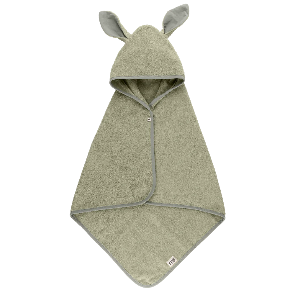 Toalla Poncho para bebés Bibs Kangaroo | Sage