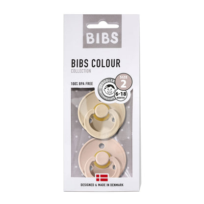 Chupete Bibs Colour x2 | Vanilla & Blush