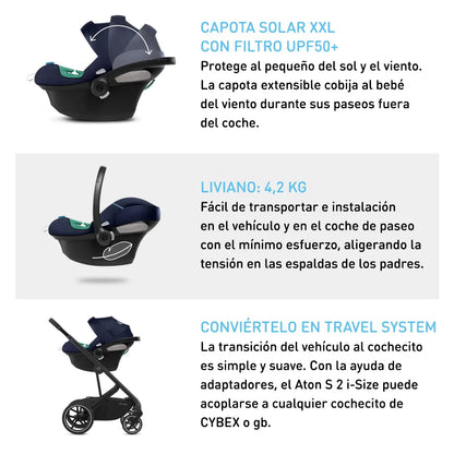 (DC) Silla Nido Aton S2 + Base One i-size